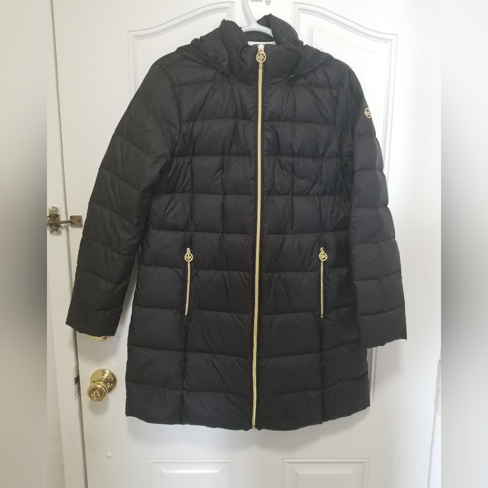 Michael Kors Puffer Packable  Down Womens Coat Sz.PL Black